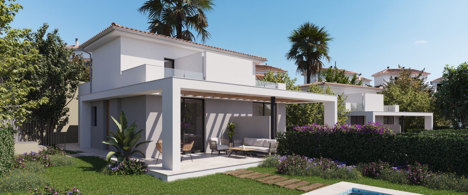 Exclusive residential complex of villas in Cala Romantica