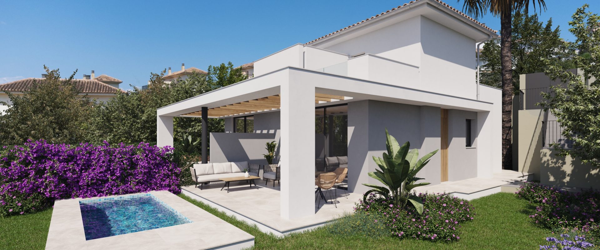 Exclusive residential complex of villas in Cala Romantica