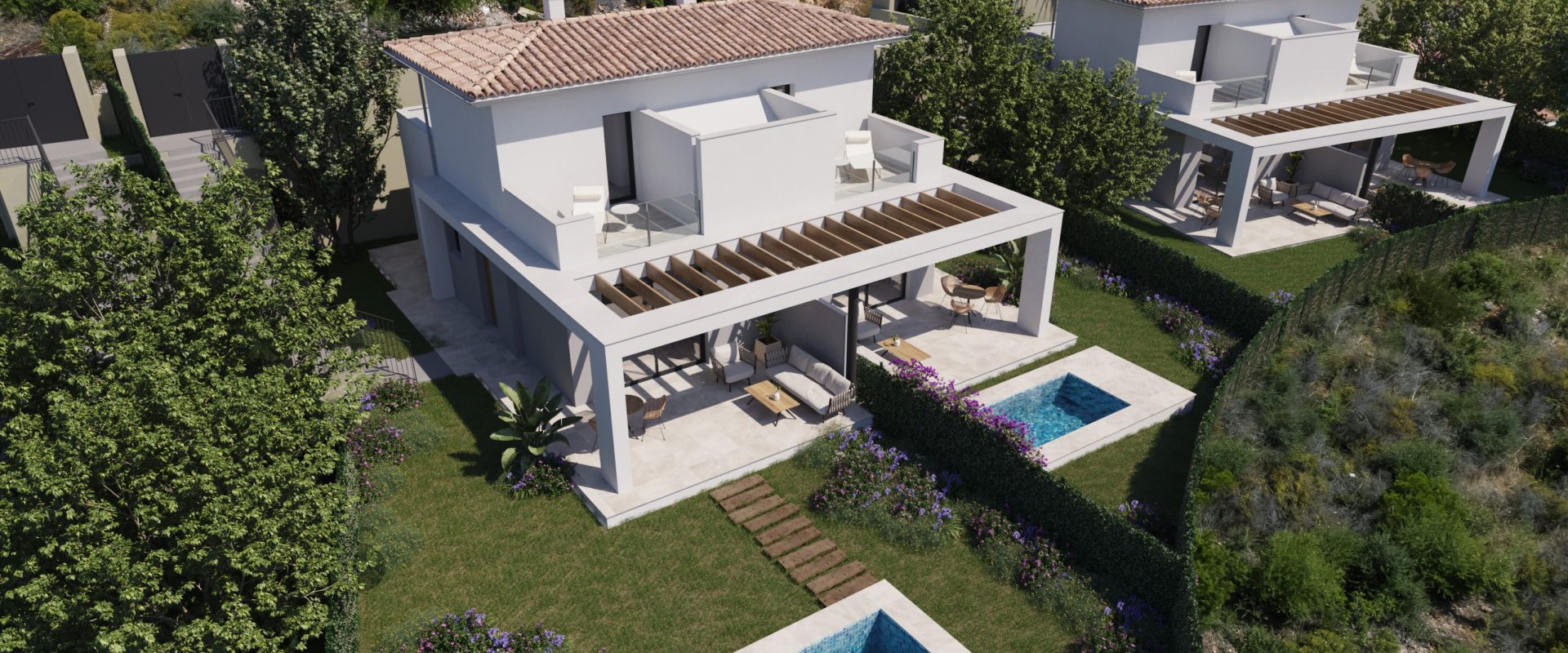 Exclusive residential complex of villas in Cala Romantica