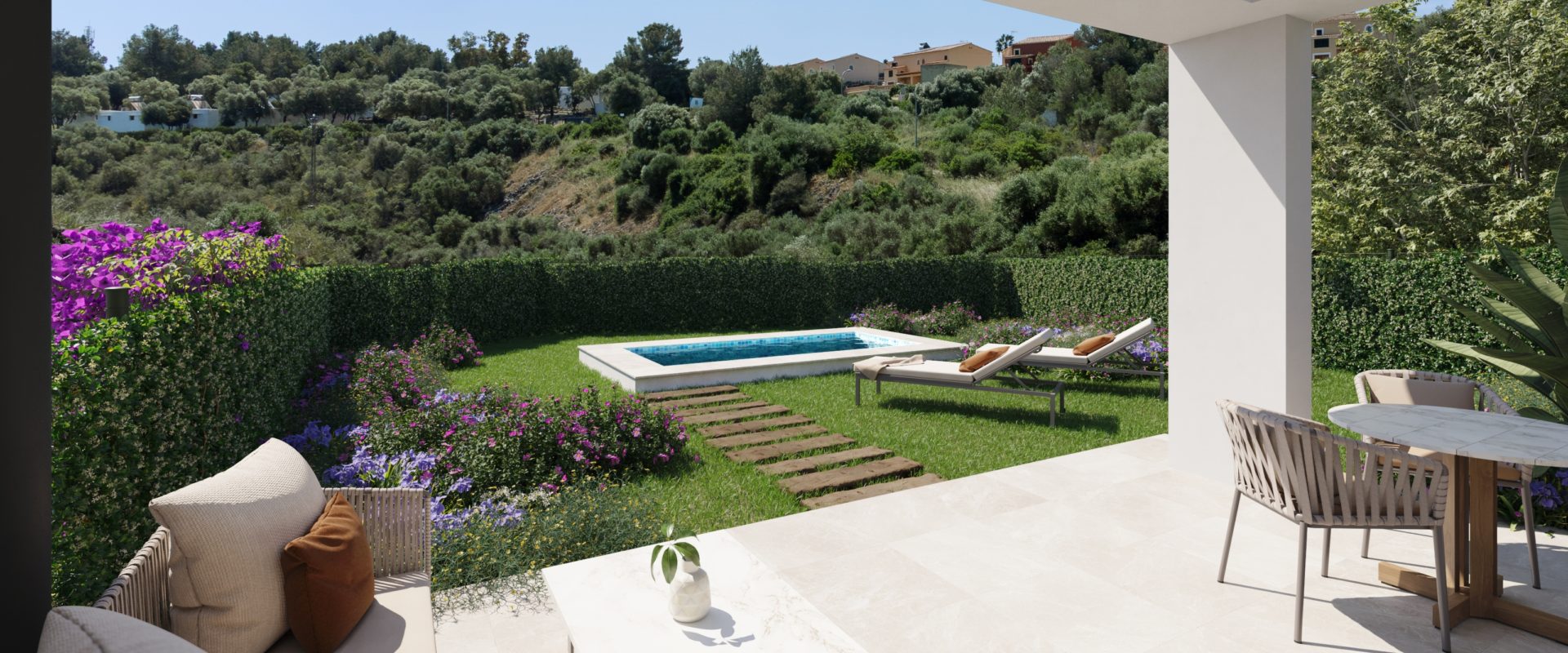 Exclusive residential complex of villas in Cala Romantica