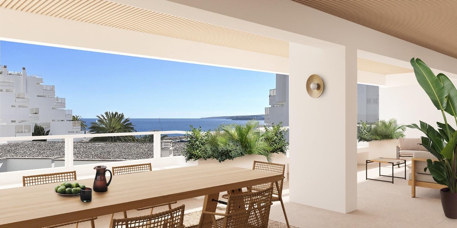 Apartment with  sea views on the first line in Portals