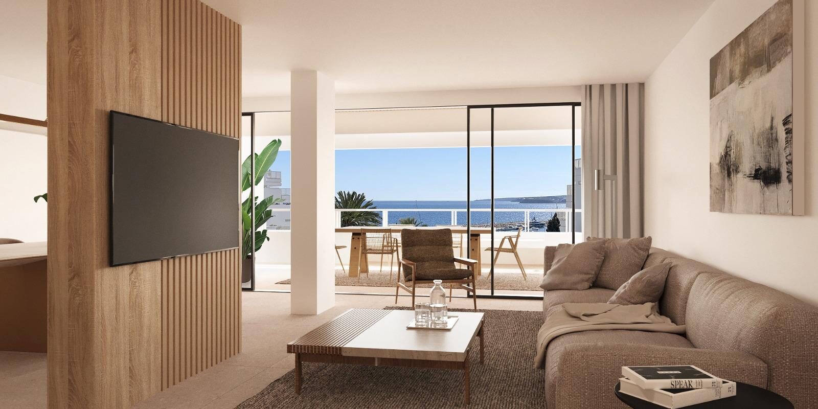 Apartment with  sea views on the first line in Portals