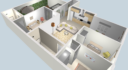 Ground-floor apartment  with a private terrace