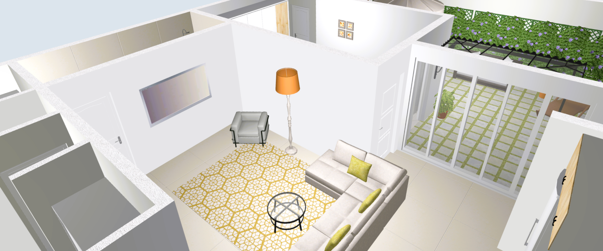 Ground-floor apartment with a private terrace