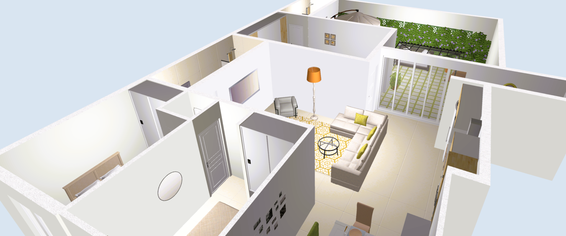 Ground-floor apartment with a private terrace