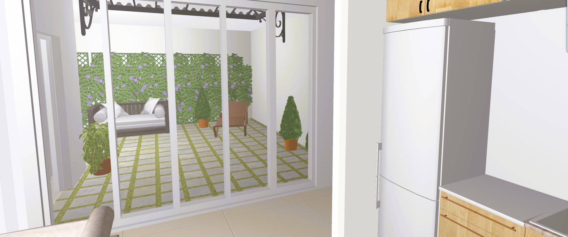 Ground-floor apartment with a private terrace