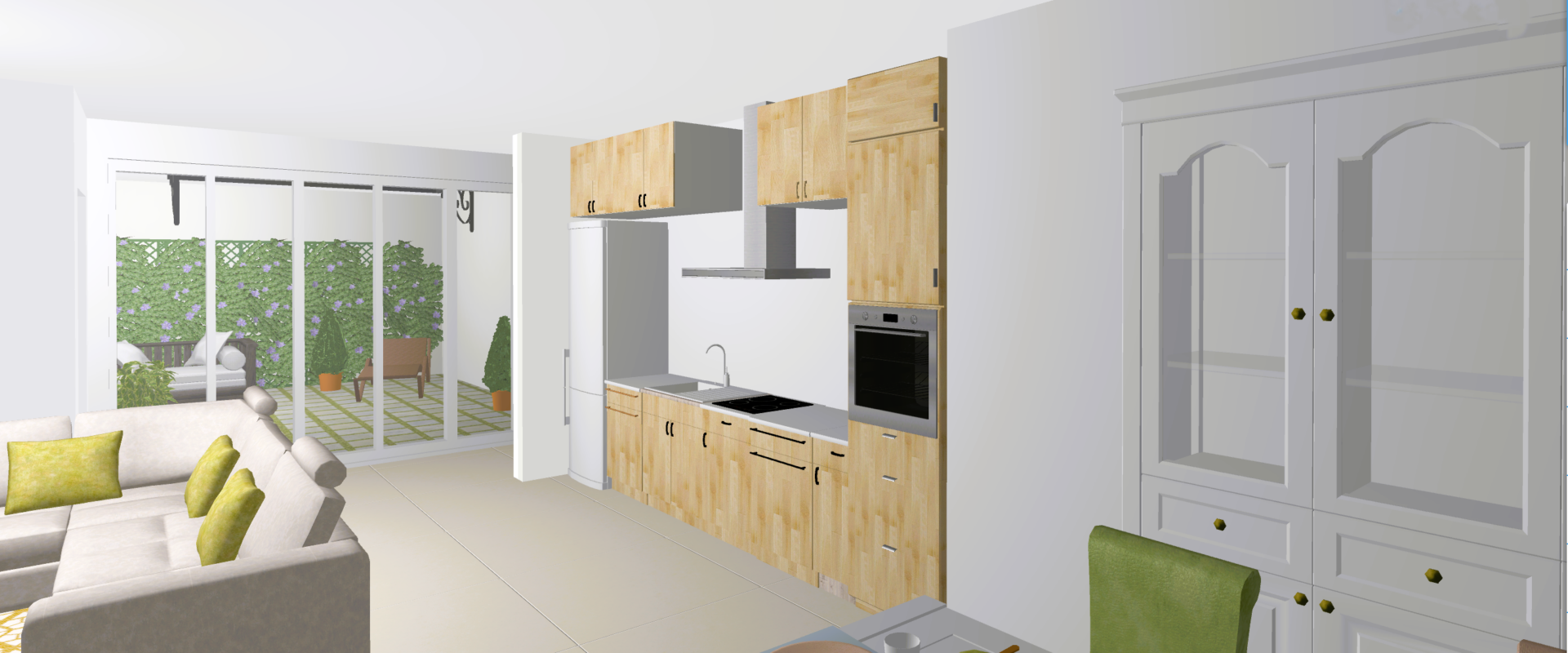 Ground-floor apartment with a private terrace