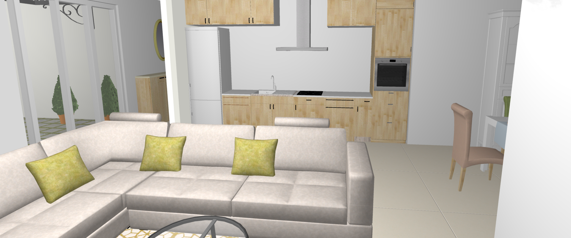 Ground-floor apartment with a private terrace
