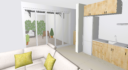 Ground-floor apartment  with a private terrace