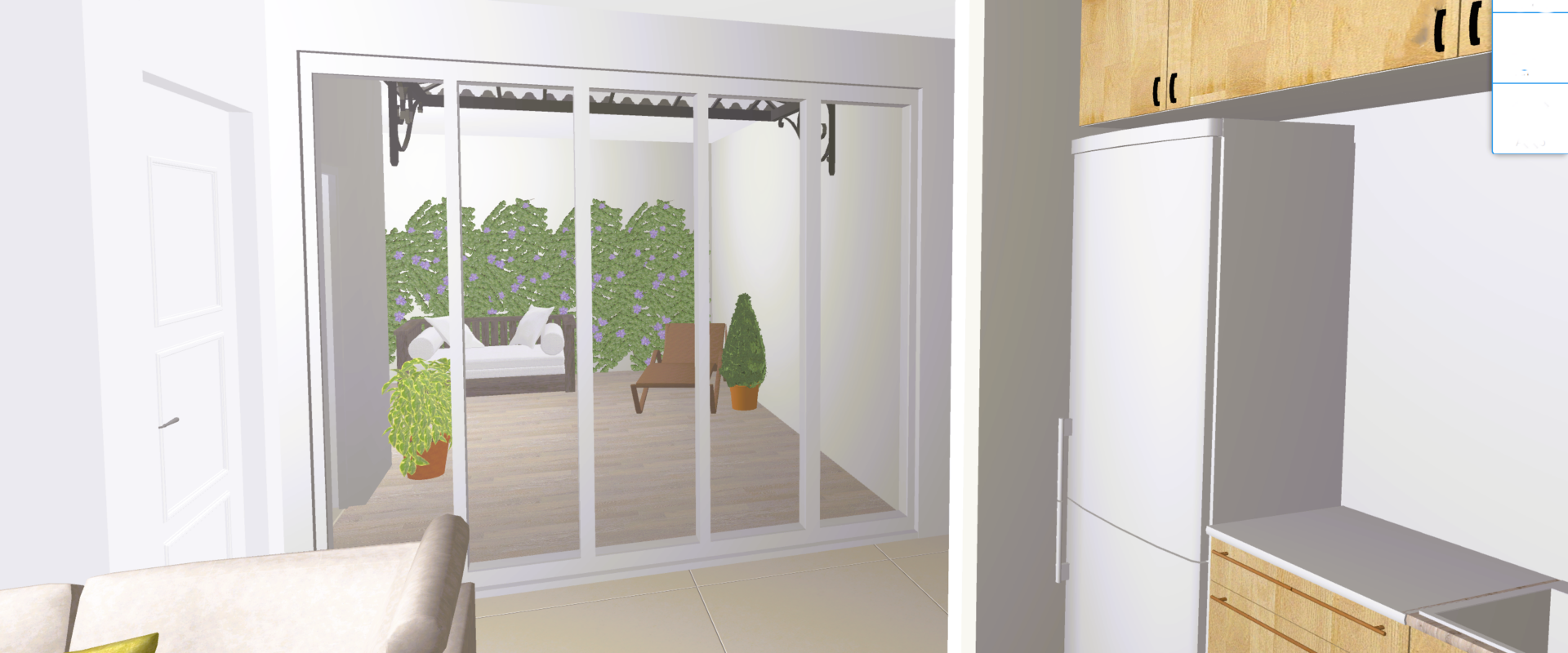 Ground-floor apartment with a private terrace
