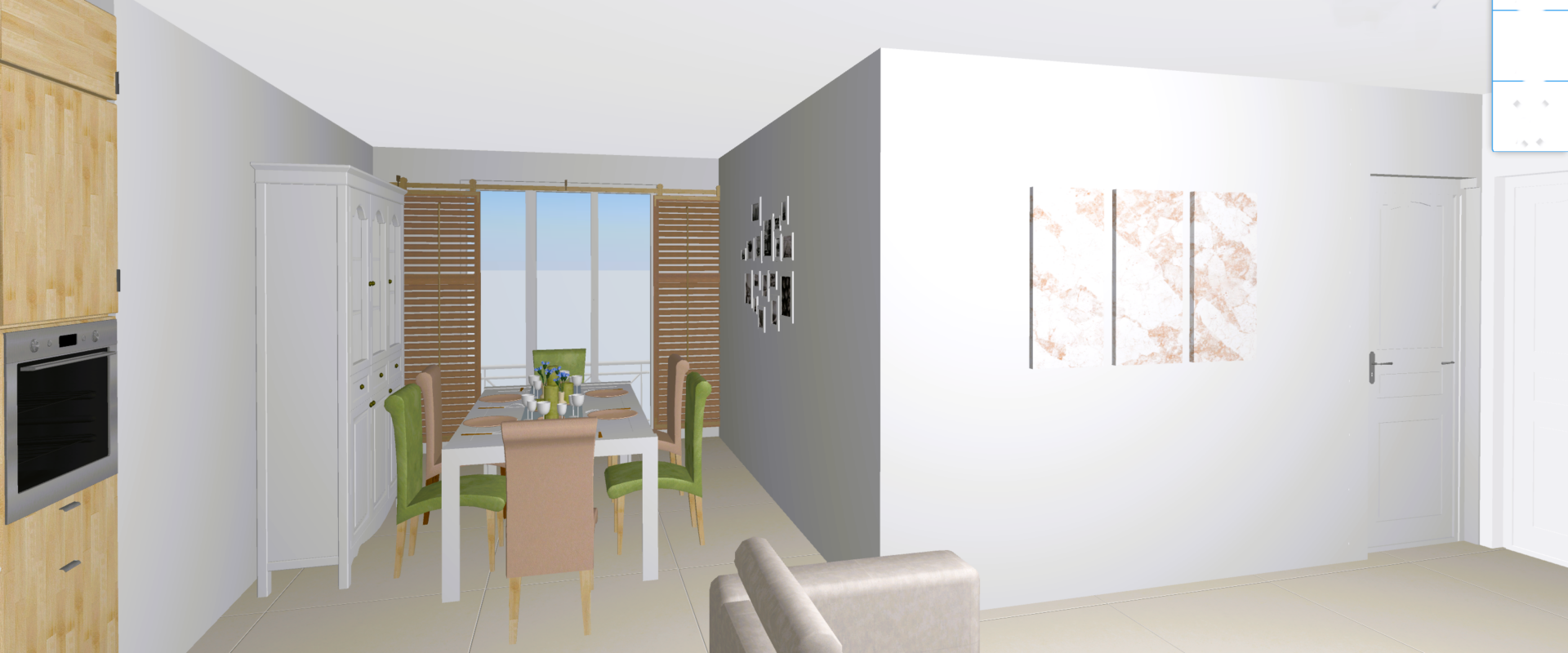 Ground-floor apartment with a private terrace