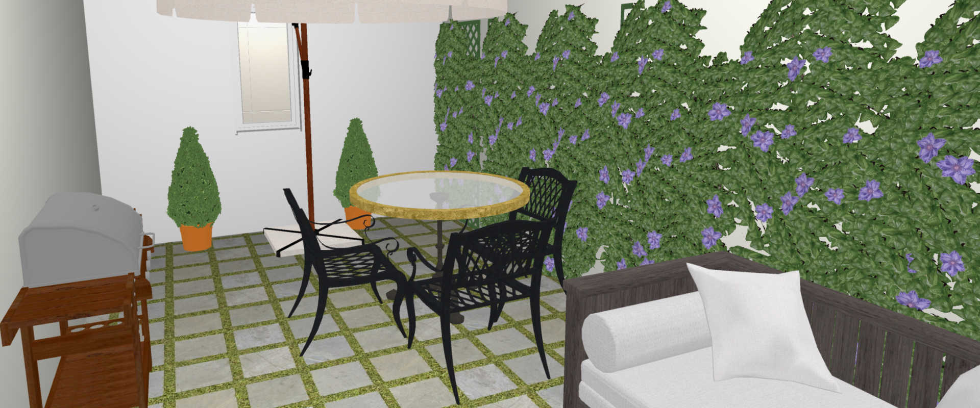 Ground-floor apartment with a private terrace