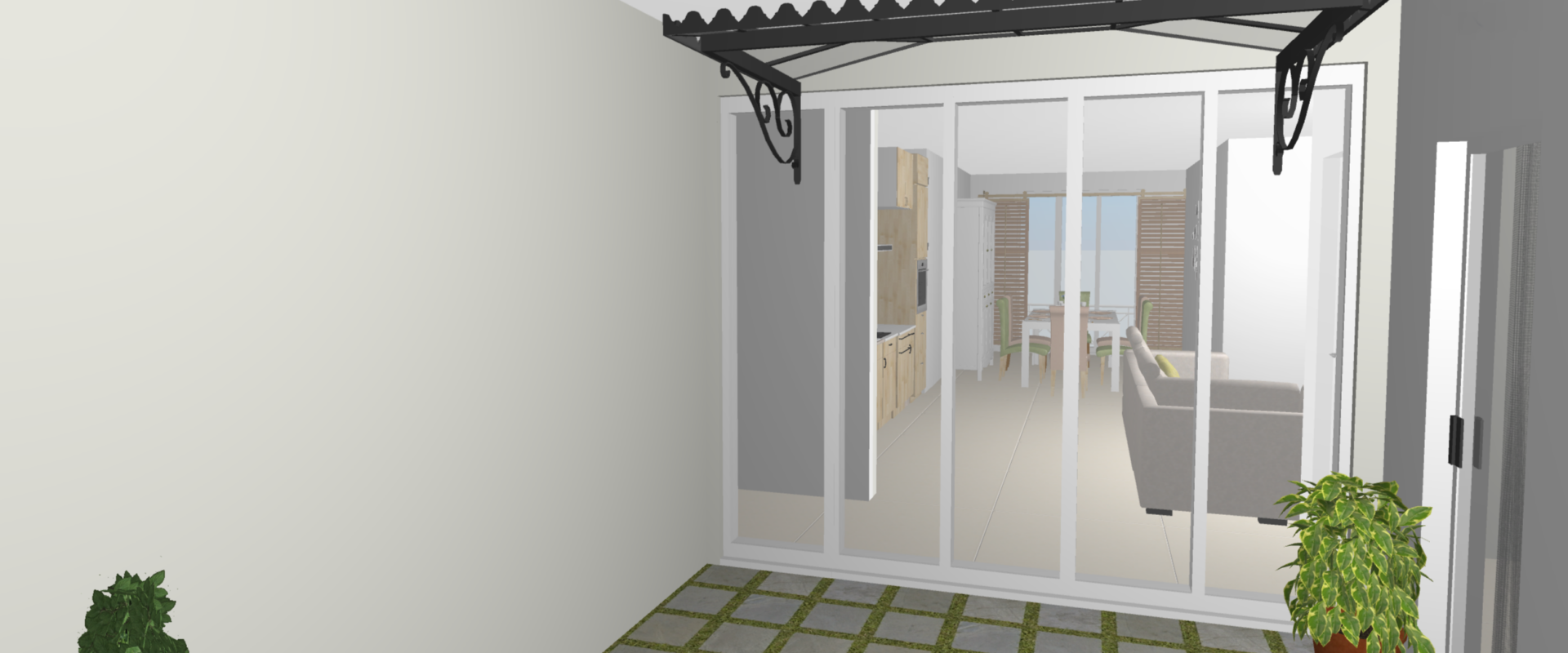 Ground-floor apartment with a private terrace