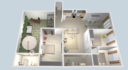 Ground-floor apartment  with a private terrace
