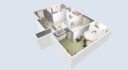 Ground-floor apartment  with a private terrace