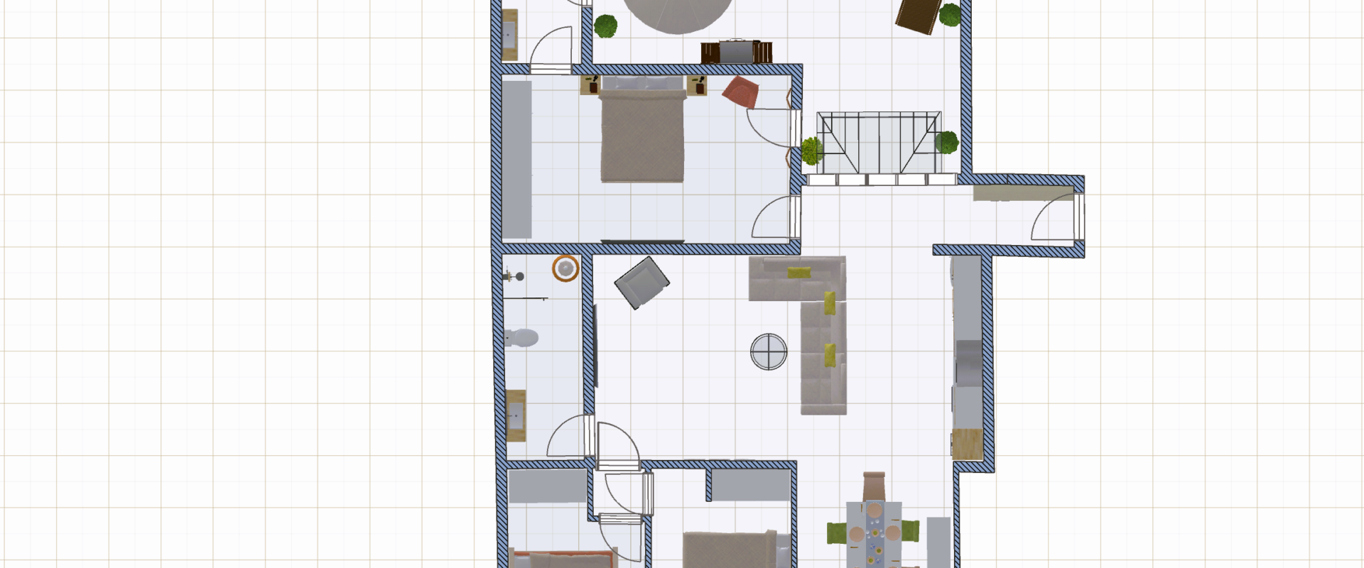 Ground-floor apartment with a private terrace